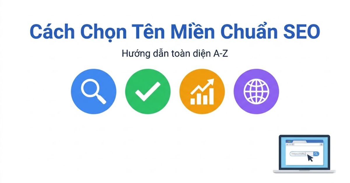 Hướng dẫn toàn diện cách chọn tên miền chuẩn SEO cho website từ A đến Z